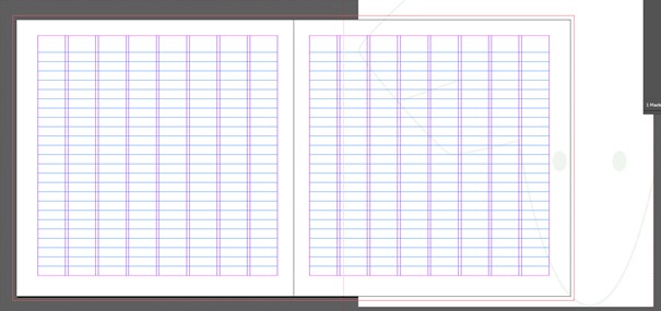 Figur 9 Marger, kolonner, gutter og baseline grid